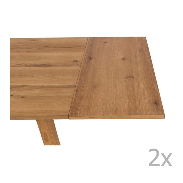 Dodatna plošča za jedilno mizo v kompletu 2 kos 90x45 cm Chara - Actona