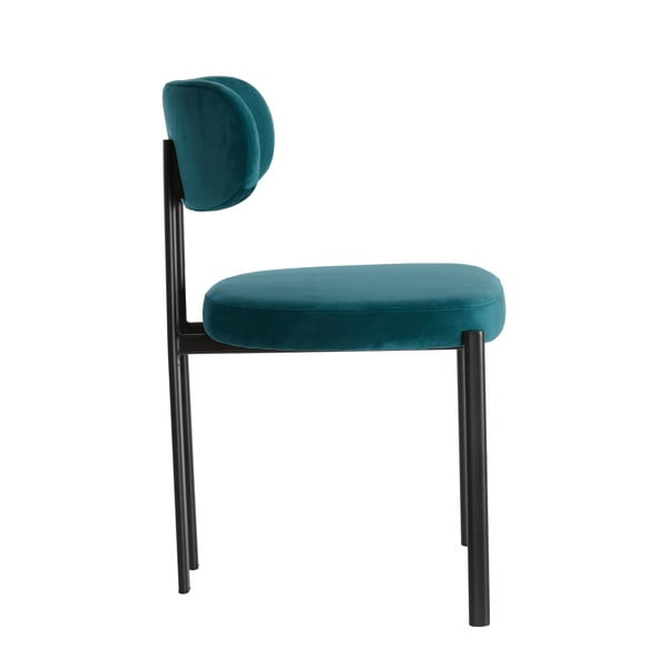 Modrozeleni žametni jedilni stoli v kompletu 2 ks Sonja – Light & Living-image-4