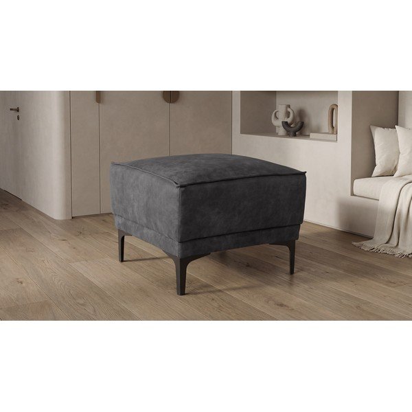 Antracitno siv tabure iz imitacije usnja Copenhagen – Scandic-image-4