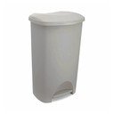 Sivo-bež plastičen koš za smeti s pedalom 50 l – Addis