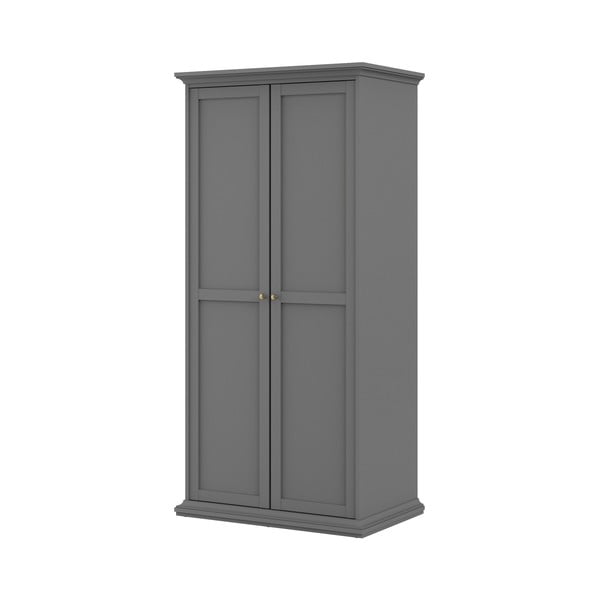 Siva garderobna omara 96x201 cm Paris – Tvilum-image-3
