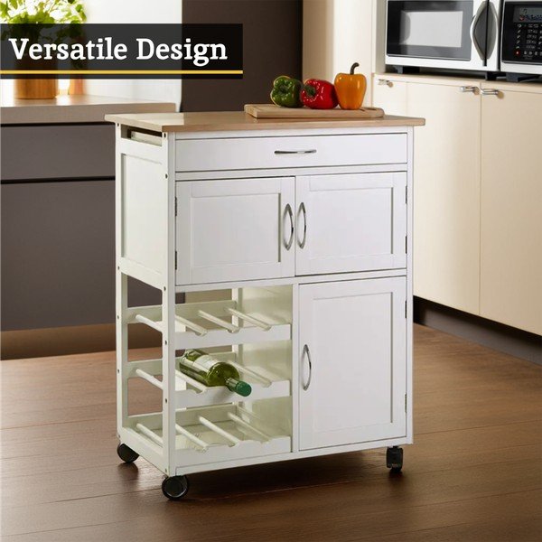 Bambusov servirni voziček na kolesih 37x67 cm Harlow – Premier Housewares-image-4