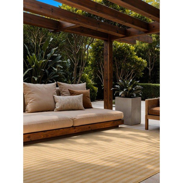 Oker rumena/kremno bela notranja in zunanja preproga 120x170 cm Haringey Linley – Ted Baker-image-2