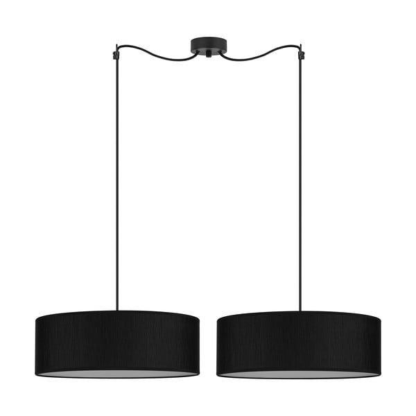 Črna viseča svetilka Sotto Luce Doce XL, ⌀ 45 cm