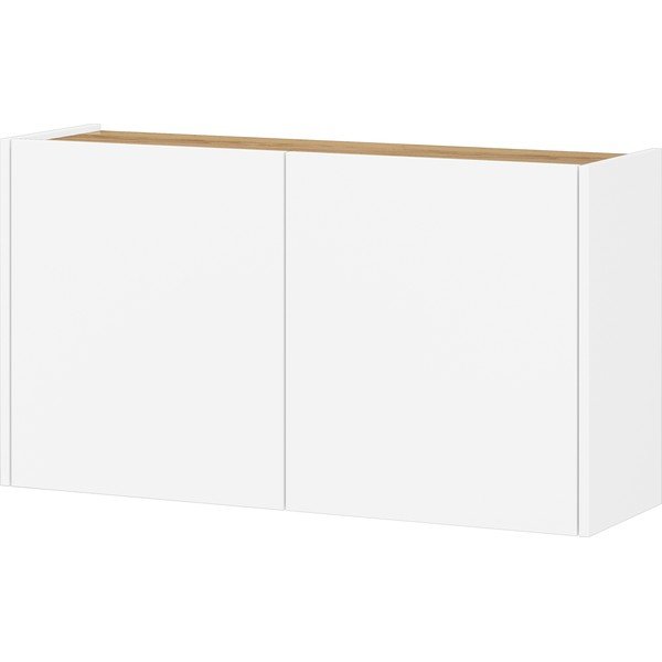 Bela stenska omarica v hrastovem dekorju 93x52x29 cm Libbiano – Germania