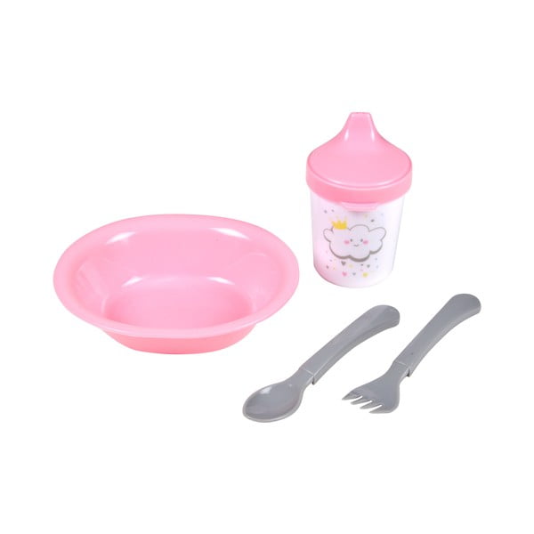 Plastičen otroški set posode 4 ks Cloud – Bébé Douceur