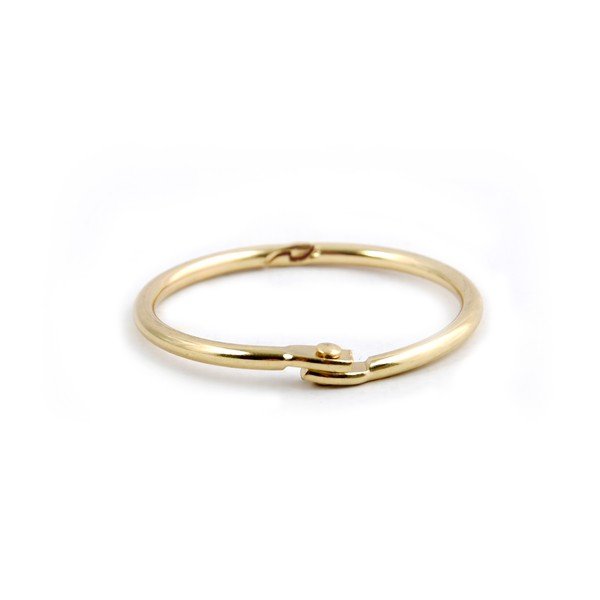 Obročki za tuš zavese v kompletu 12 ks v mat zlati barvi Ringo Small – Spirella