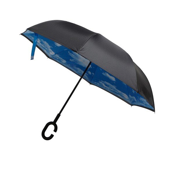 Modro-črni dežnik Sky, ⌀ 110 cm-image-1