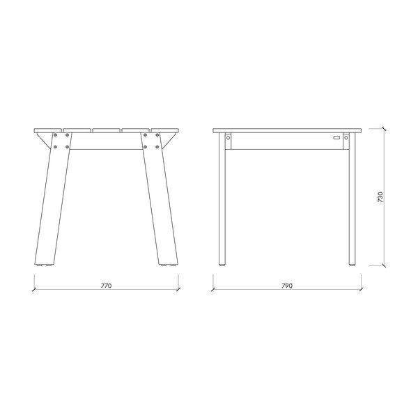 Vrtna miza iz masivnega bora 77x79 cm Navo – noo.ma-image-4