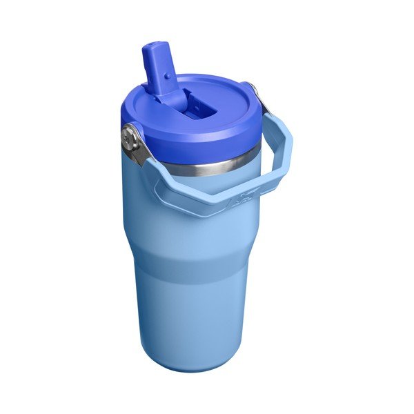 Modra termovka iz nerjavečega jekla 600 ml IceFlow™ Flip Straw 2.0 Tumbler Blue Sky – Stanley-image-1