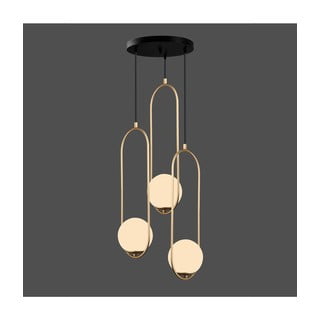 Zlata viseča svetilka Squid Lighting Arch, višina 146 cm