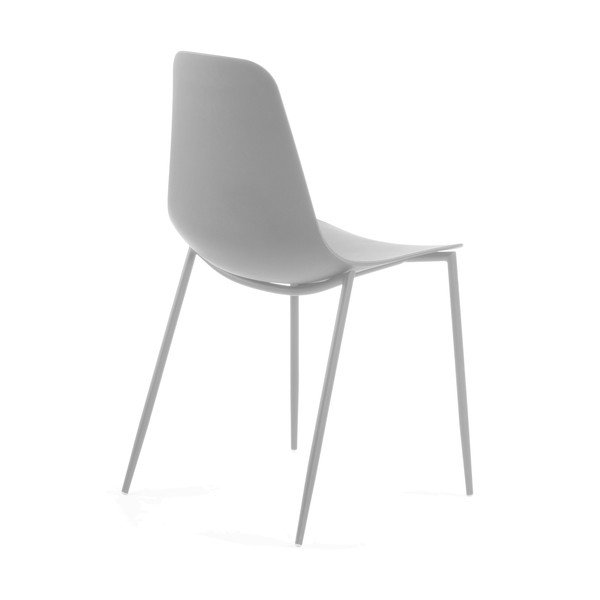 Komplet 4 sivih jedilnih stolov La Forma Wassu-image-3