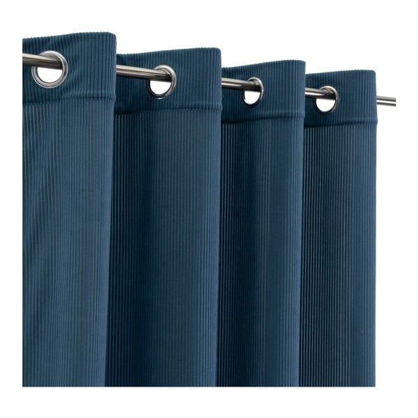 Modra zavesa iz rebrastega žameta 140x260 cm Merely – Casa Selección-image-2