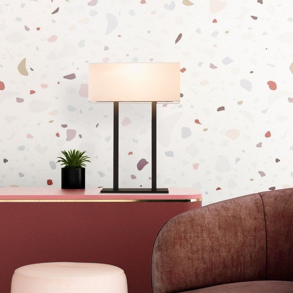 Bela/črna namizna svetilka (višina 52 cm) Salihini – Opviq lights-image-3