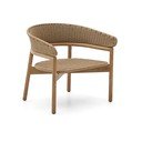Vrtni fotelj iz masivnega lesa v naravni barvi Arinella – Kave Home