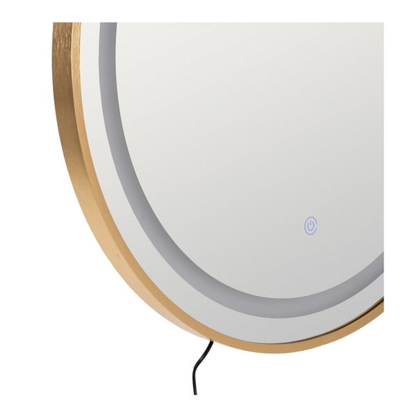 Stensko ogledalo z lučjo 60x60 cm – Ixia-image-2