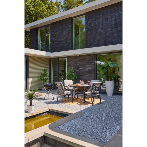 Aluminijasta okrogla vrtna miza ø 120 cm Rosario – Hartman-image-1