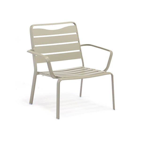 Siv kovinski vrtni fotelj Spring – Ezeis