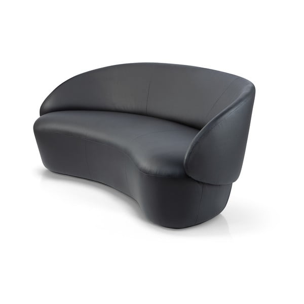 Črna usnjena zofa EMKO Naïve, 214 cm-image-2