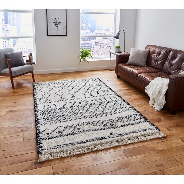 Bela in črna preproga Think Rugs Boho, 160 x 230 cm-image-1