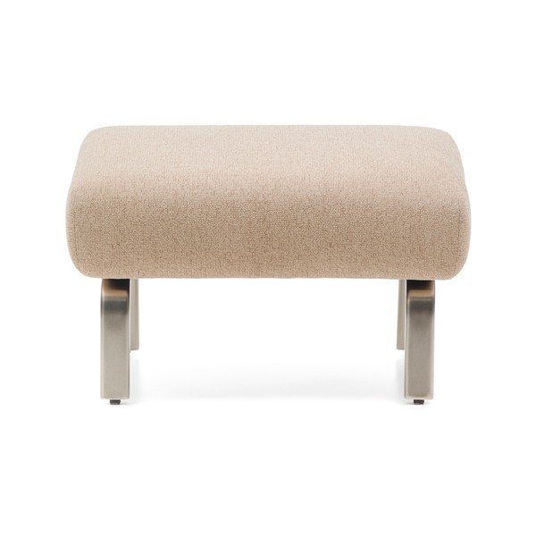 Svetlo rjav tabure iz šenilje Amsen – Kave Home-image-3