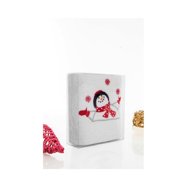 Brisača Christmas Happy White, 30 x 50 cm-image-1