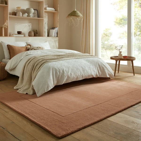 Opečnato oranžna volnena preproga 200x290 cm – Flair Rugs-image-1