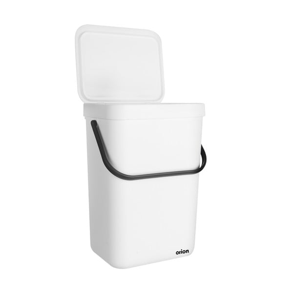 Bel plastičen koš za smeti 10 l – Orion-image-2