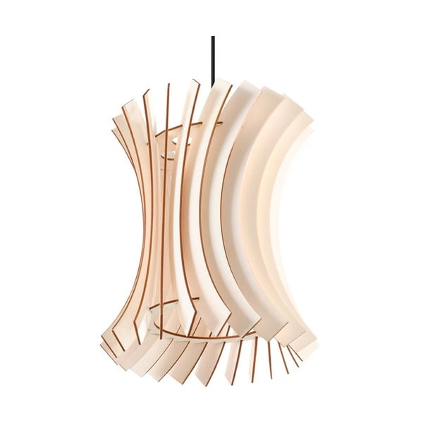 Viseča svetilka v naravni barvi z lesenim senčnikom ø 30 cm Menges – Nice Lamps