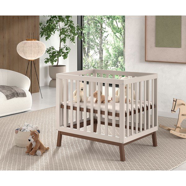 Bež stajica iz masivnega bora 95x75 cm Sezane – Vipack-image-1