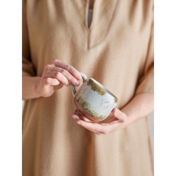 Skodelice v kompletu za kapučino 4 ks iz kamenine 200 ml Jade – Bloomingville-image-1