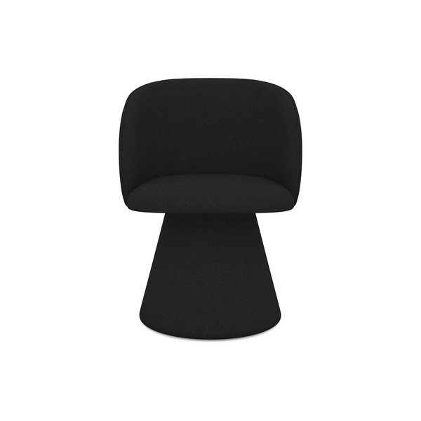 Črn oblazinjen jedilni stol Maia – Makamii-image-1