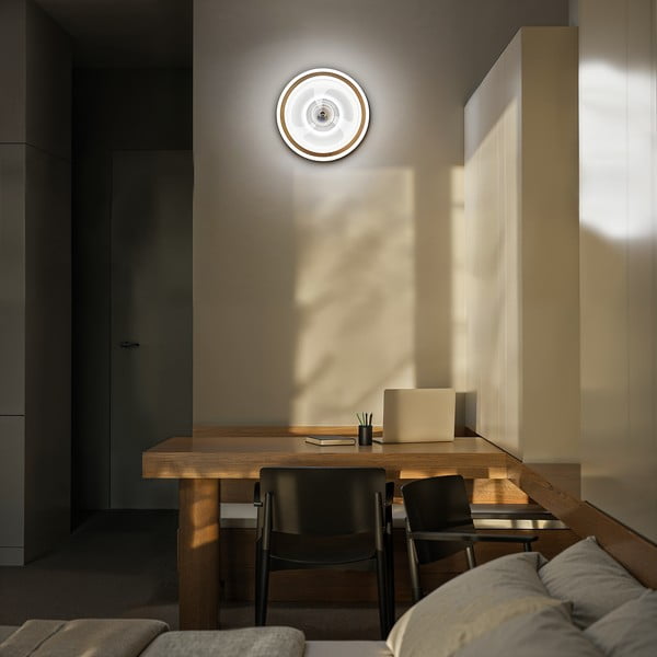 Bela LED stropna svetilka z daljinskim upravljalnikom/z ventilatorjem Alan Move – SULION-image-1