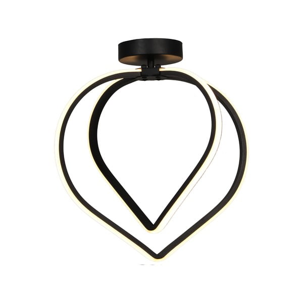 Črna kovinska LED stropna svetilka Pars – Squid Lighting-image-2