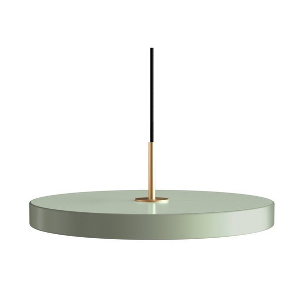Svetlo zelena LED viseča svetilka s kovinskim senčnikom ø 43 cm Asteria – UMAGE