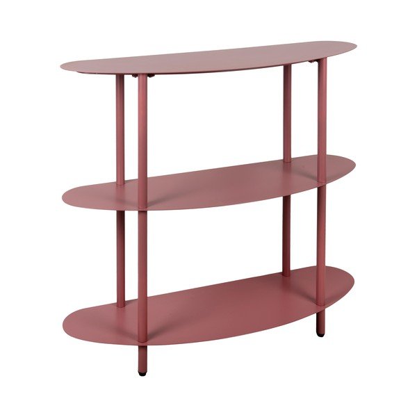 Bordo rdeč kovinski regal 90x82x28 cm Riqueza – Leitmotiv