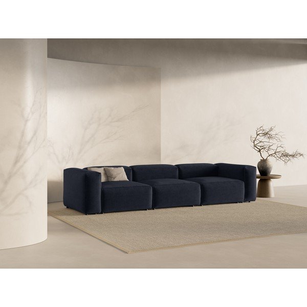 Temno modra sedežna garnitura 364 cm Bergamo – Cosmopolitan Design-image-1