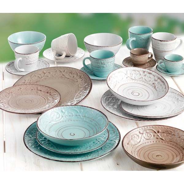 Rjav desertni lončen krožnik ø 21 cm Serendipity – Brandani-image-2