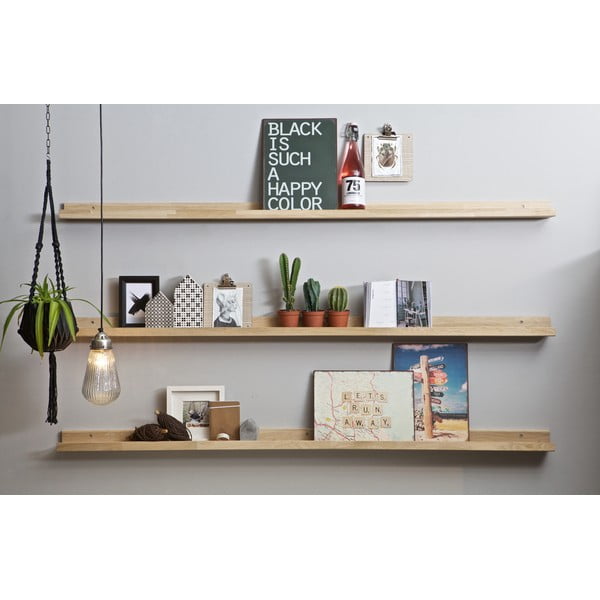 Polica za slike iz masivnega hrasta 170 cm Photoframe – vtwonen-image-1