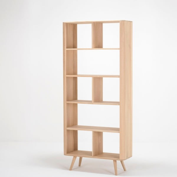 Knjižna omara iz hrastovega lesa Gazzda Ena, 90 x 35 x 200 cm-image-3