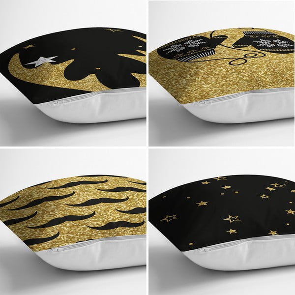 Komplet 4 minimalističnih prevlek za blazine Winter, 42 x 42 cm-image-1