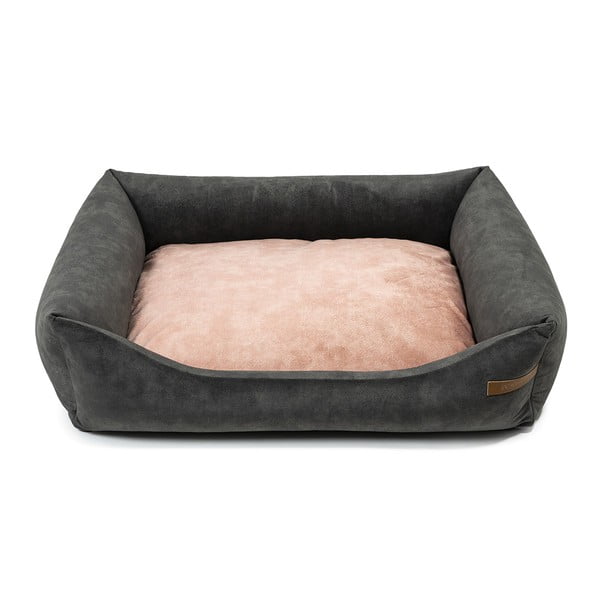 Rožnata/temno siva postelja za pse 75x85 cm SoftBED Eco L – Rexproduct