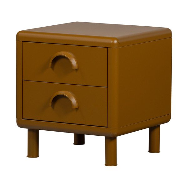 Oker rumena kovinska nočna omarica Rune – WOOOD-image-4