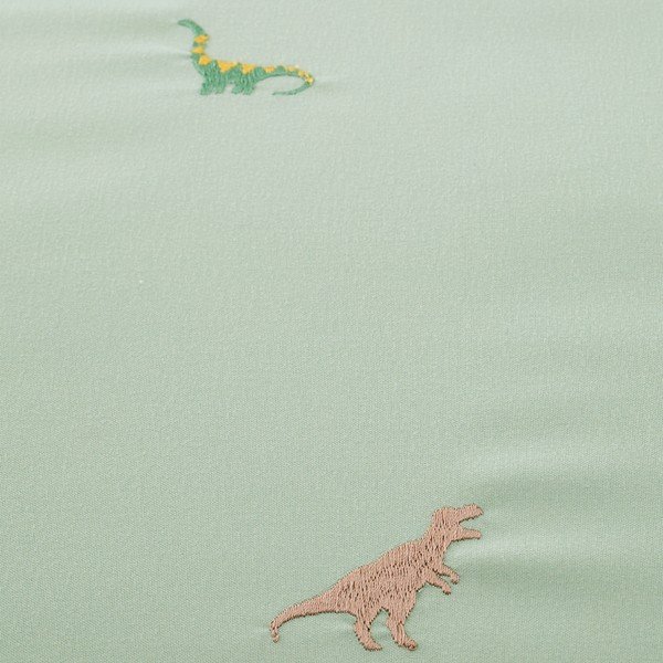 Zelena otroška posteljnina za zakonsko posteljo iz mikrovlaken 200x200 cm Embroidered Dinosaur – Catherine Lansfield-image-4