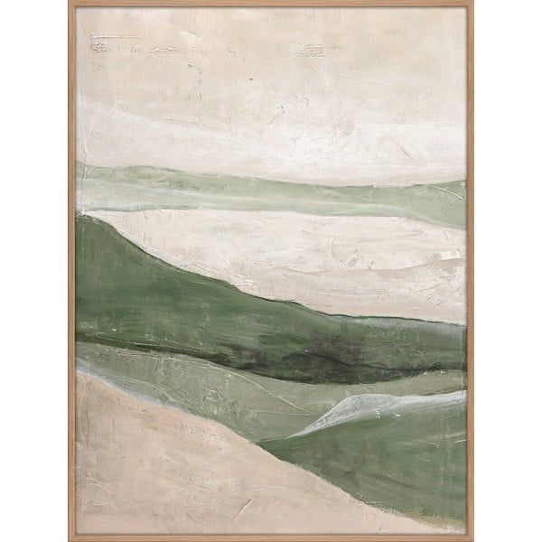 Ročno naslikana slika 90x120 cm Green Field    – Malerifabrikken