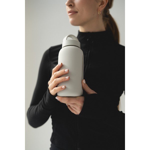 Bela steklenica za vodo za na pot 720 ml Nimbus Cloud – Muuki-image-3