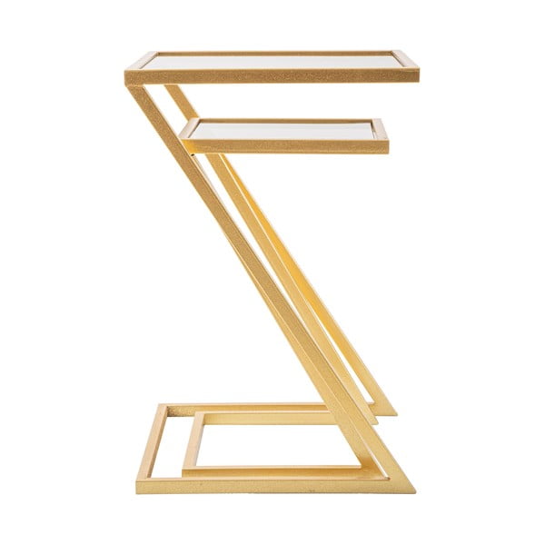 Stranske mizice s stekleno mizno ploščo v kompletu 2 ks 40x40 cm Zet – Mauro Ferretti-image-3