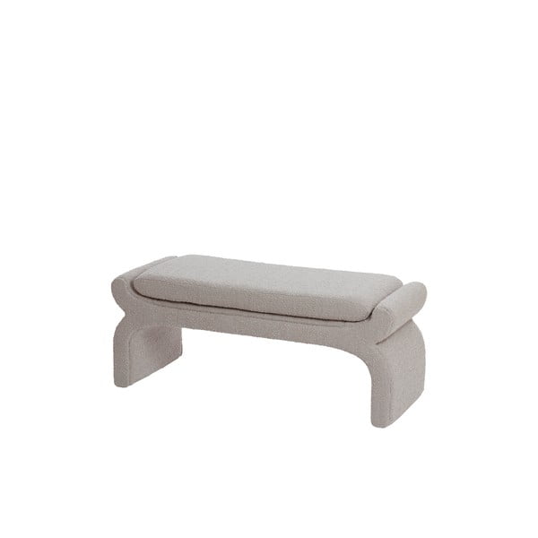 Bež klop iz tkanine bouclé Nafya – Light & Living-image-2