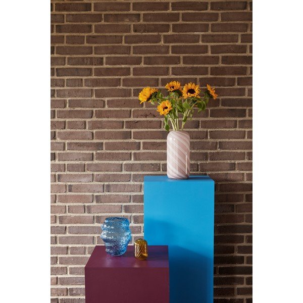 Svetlo modra steklena ročno izdelana vaza (višina 18 cm) Aurora – Hübsch-image-2