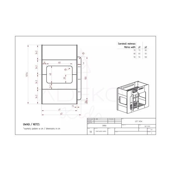 Pograd za otroke 70x140 cm Simba - Adeko-image-4